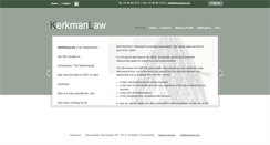 Desktop Screenshot of kerkmanlaw.com