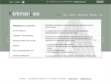 Tablet Screenshot of kerkmanlaw.com